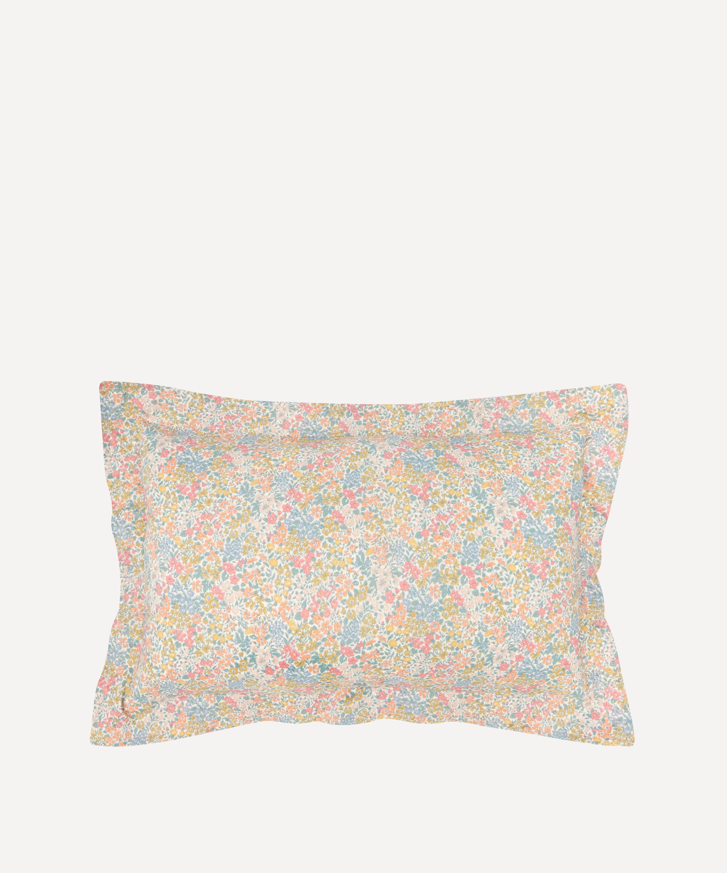 Coco & Wolf Joanna Louise Stitch Edge Oblong Bolster Cushion In Multicoloured