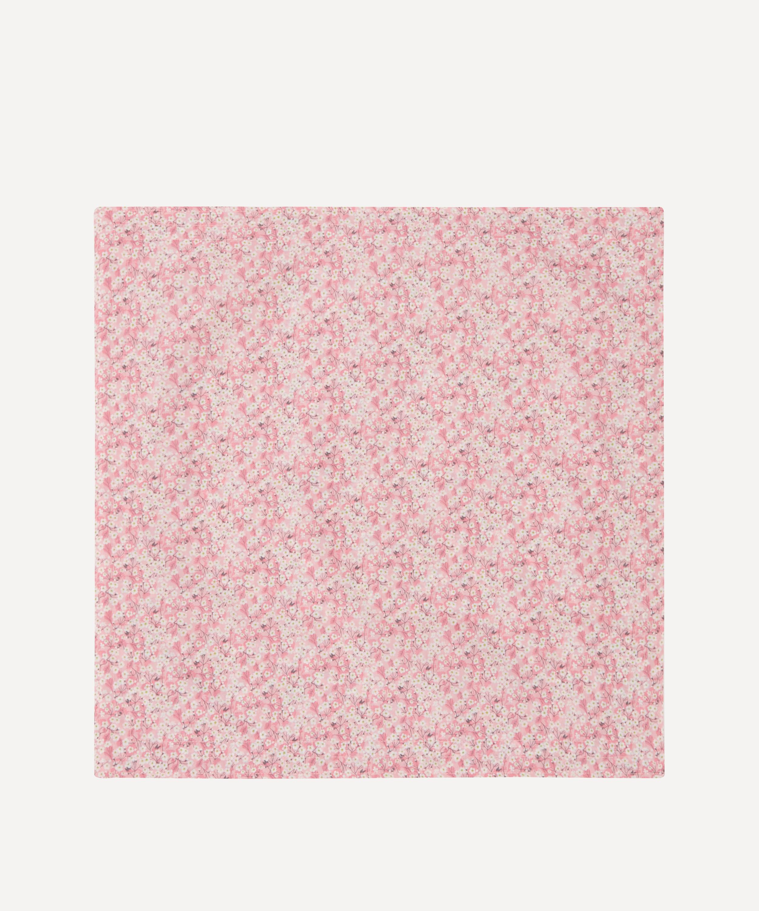 Coco & Wolf Mitsi Valeria And Wiltshire Bud Stitch Edge Napkins Set Of Two In Pink