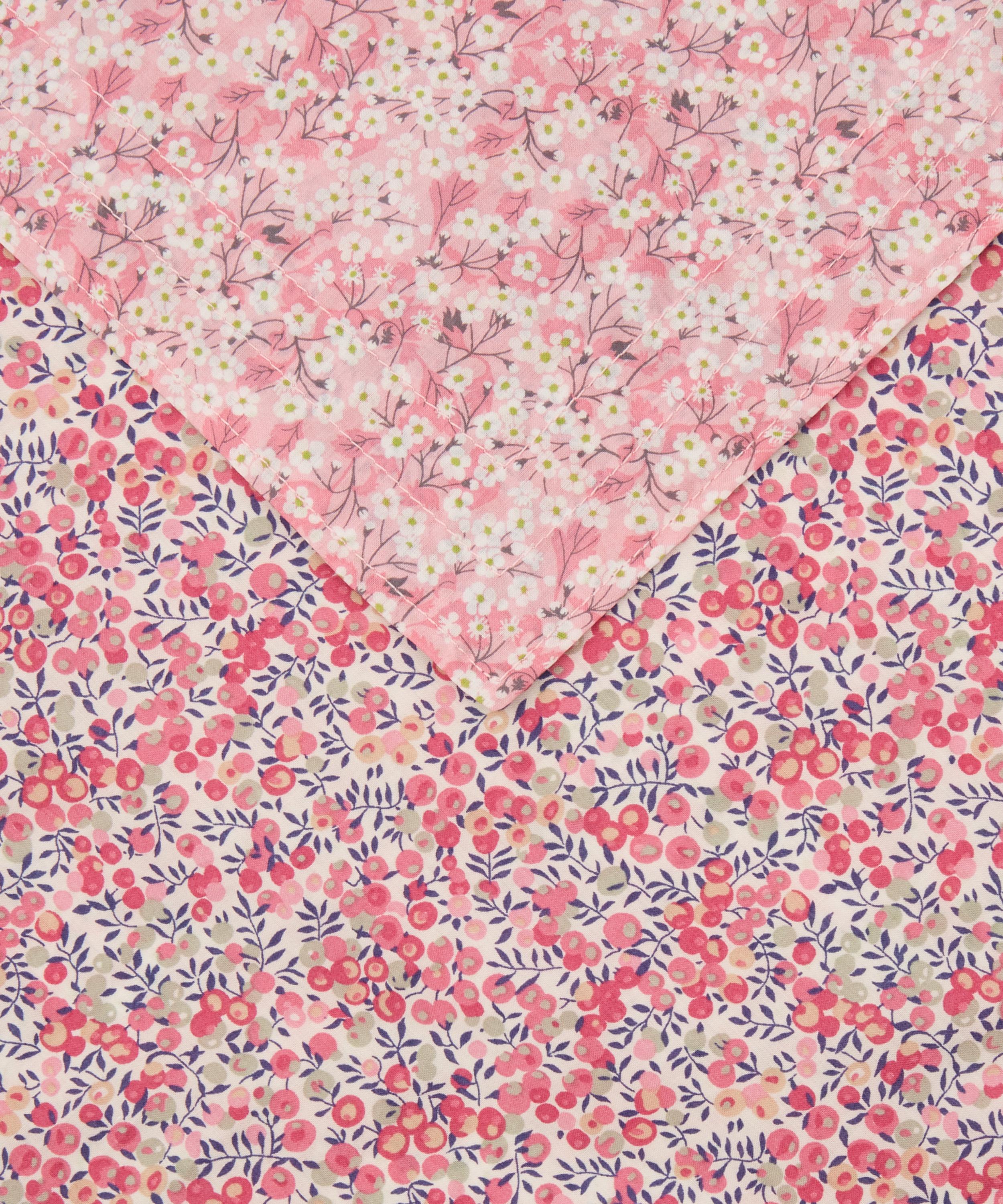 Coco & Wolf Mitsi Valeria And Wiltshire Bud Stitch Edge Napkins Set Of Two In Pink