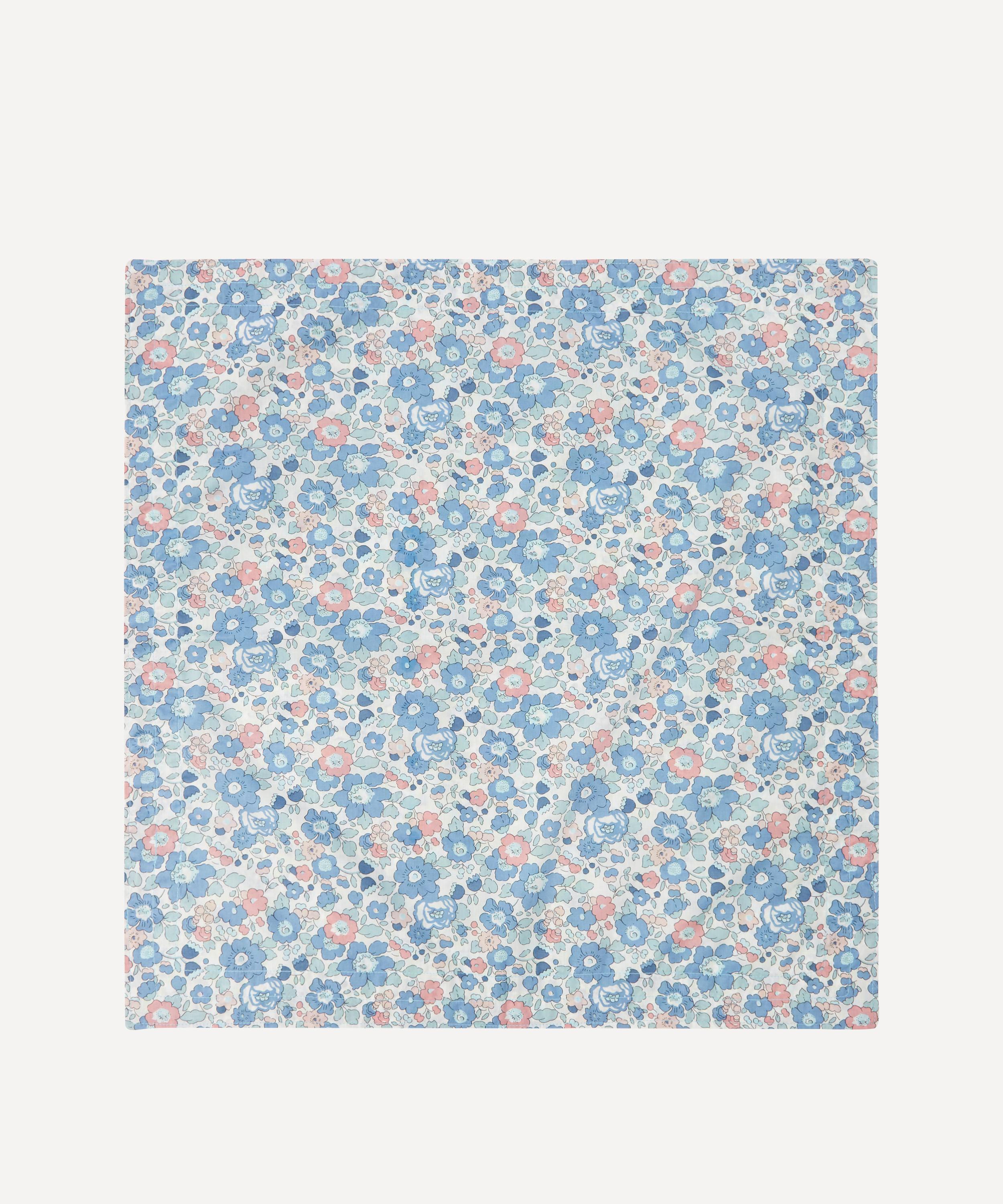 Coco & Wolf Betsy And Amelie Stitch Edge Napkins Set Of Two In Blue