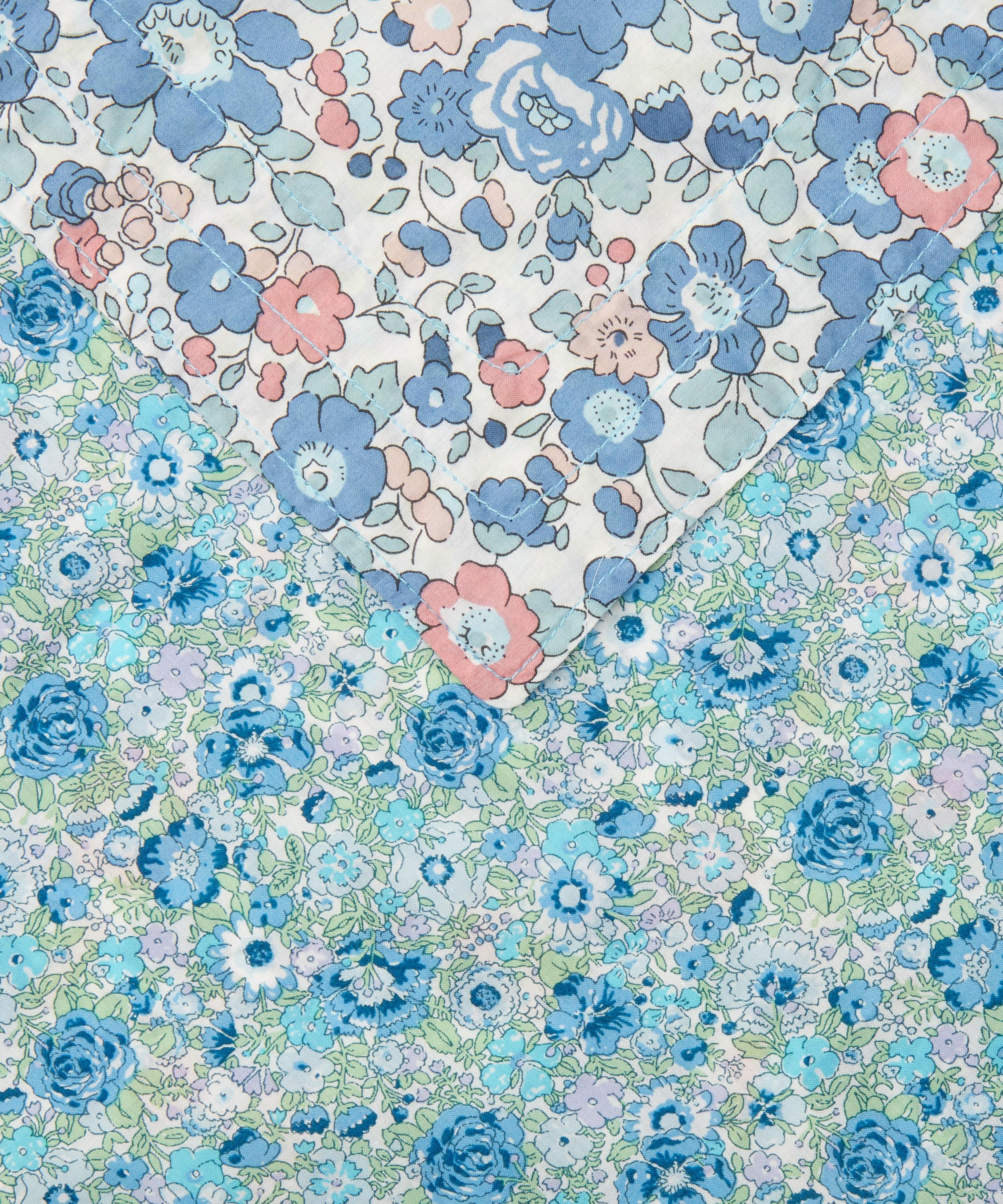 Coco & Wolf Betsy And Amelie Stitch Edge Napkins Set Of Two In Blue