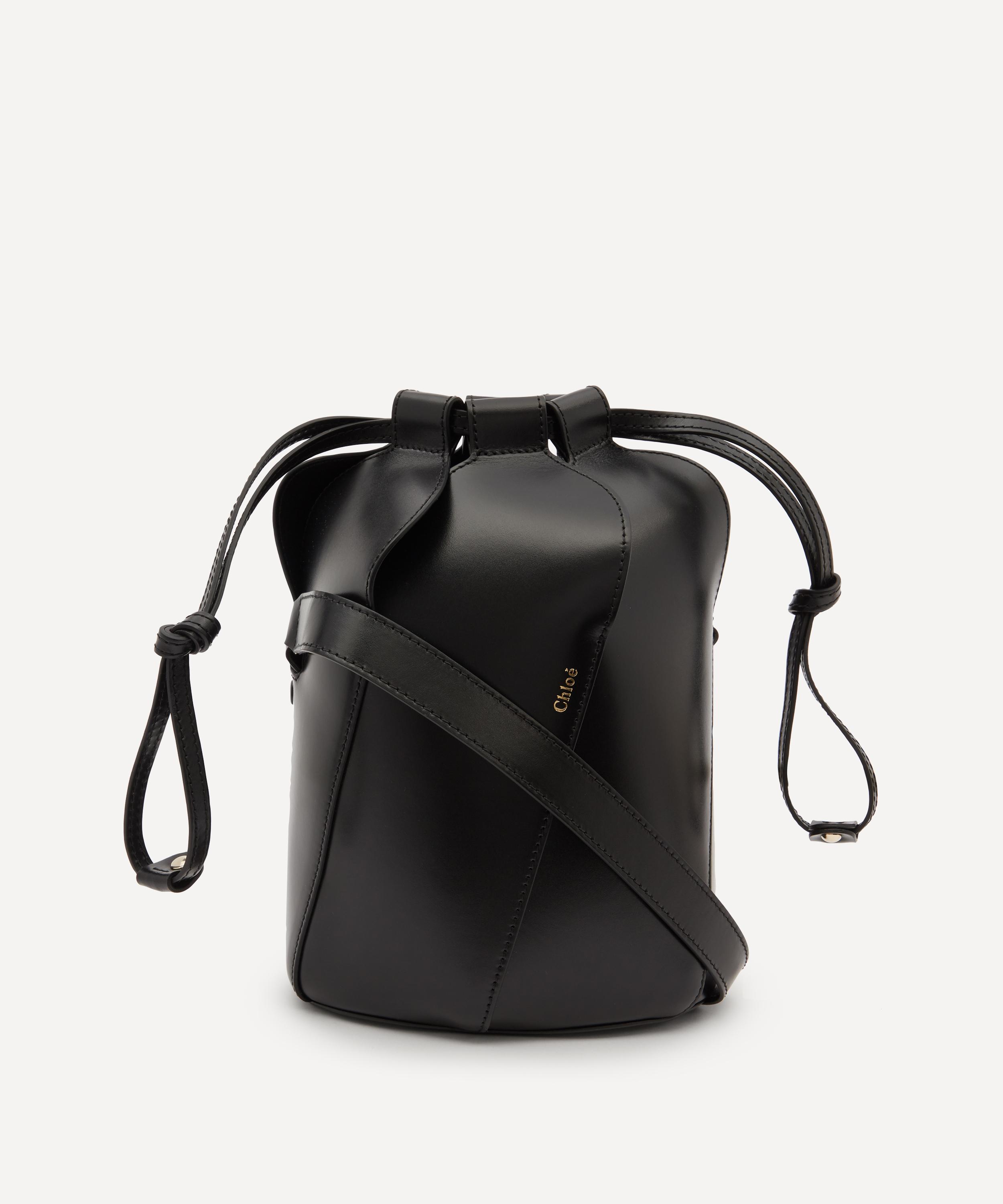 Chloé Black Leather Small Tulip Bucket Bag Nd Chloe Donna Tu In Black