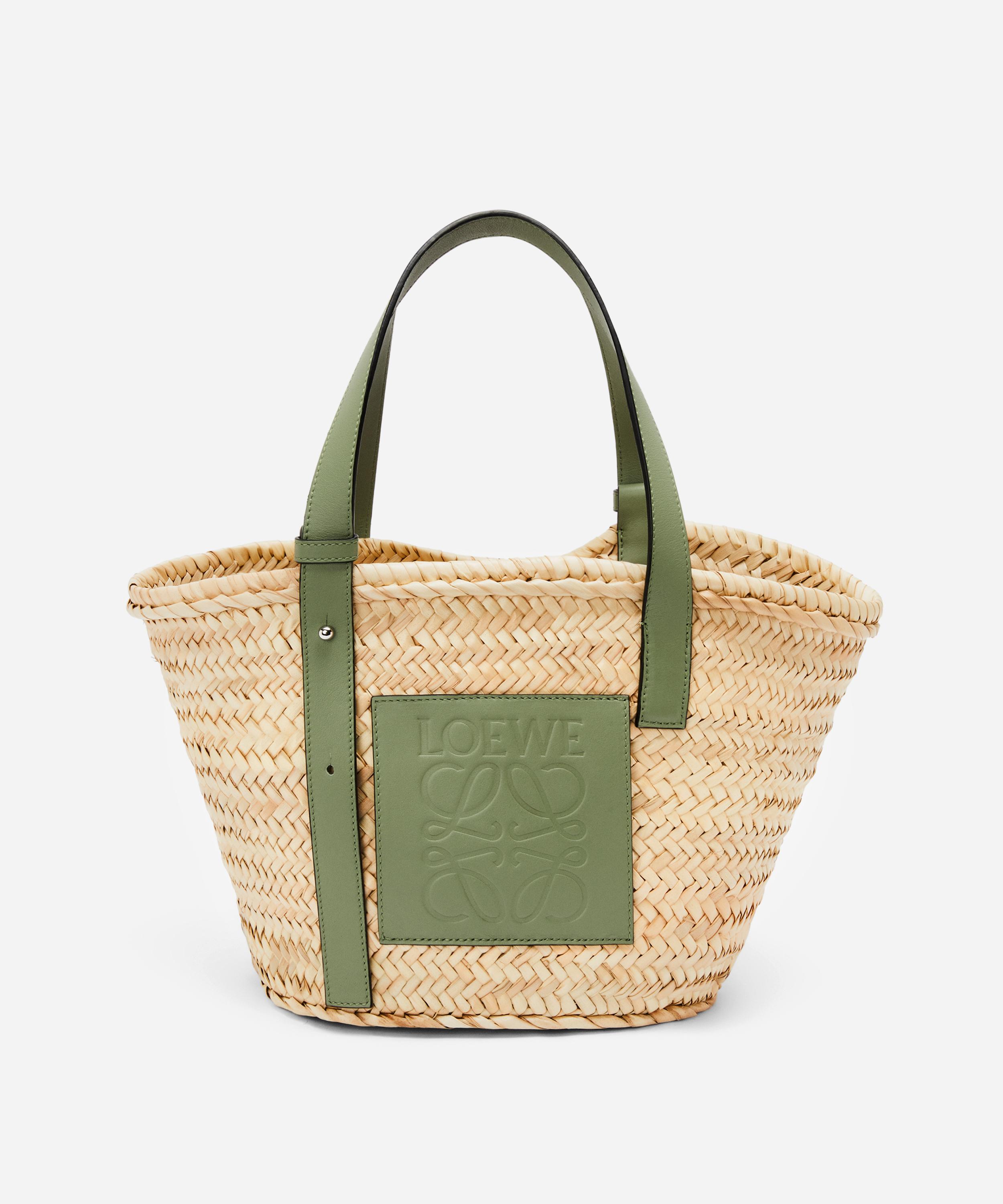 Loewe x Paula's Ibiza Woven Palm Basket Tote Bag