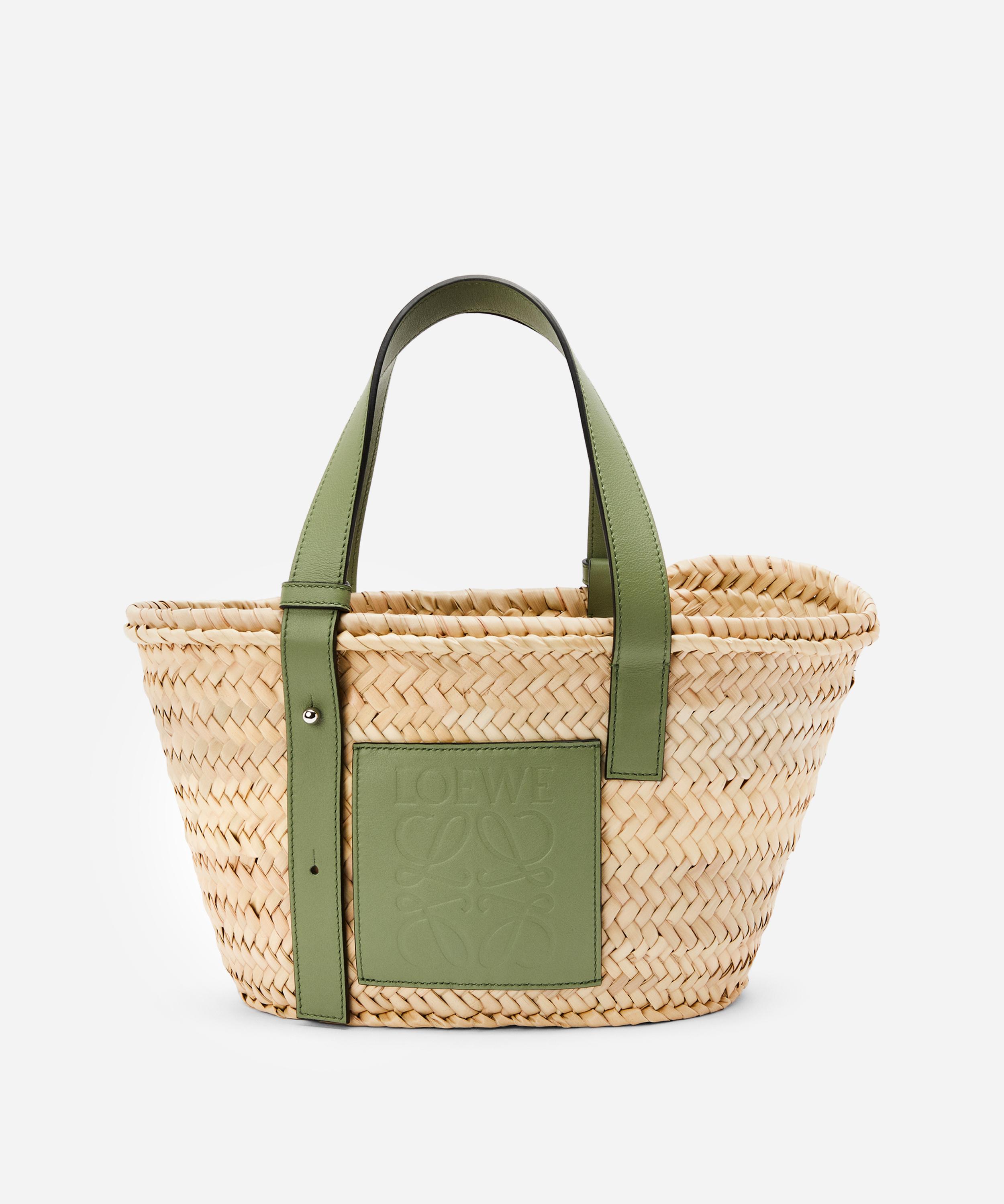 Loewe x Paula's Ibiza Woven Palm Basket Tote Bag