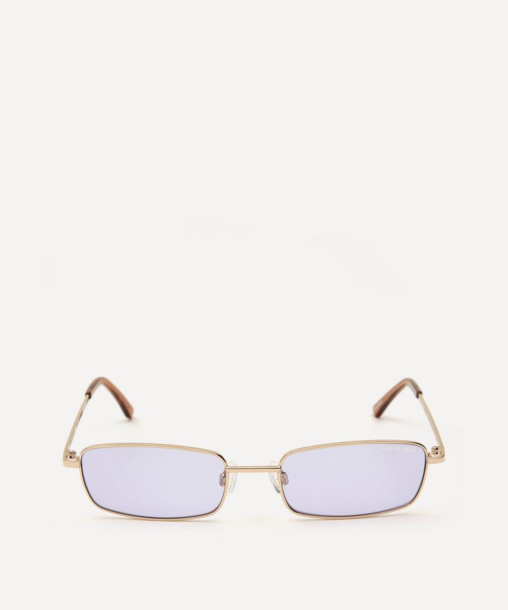 Dmy By Dmy Olsen Rectangular Metal Sunglasses