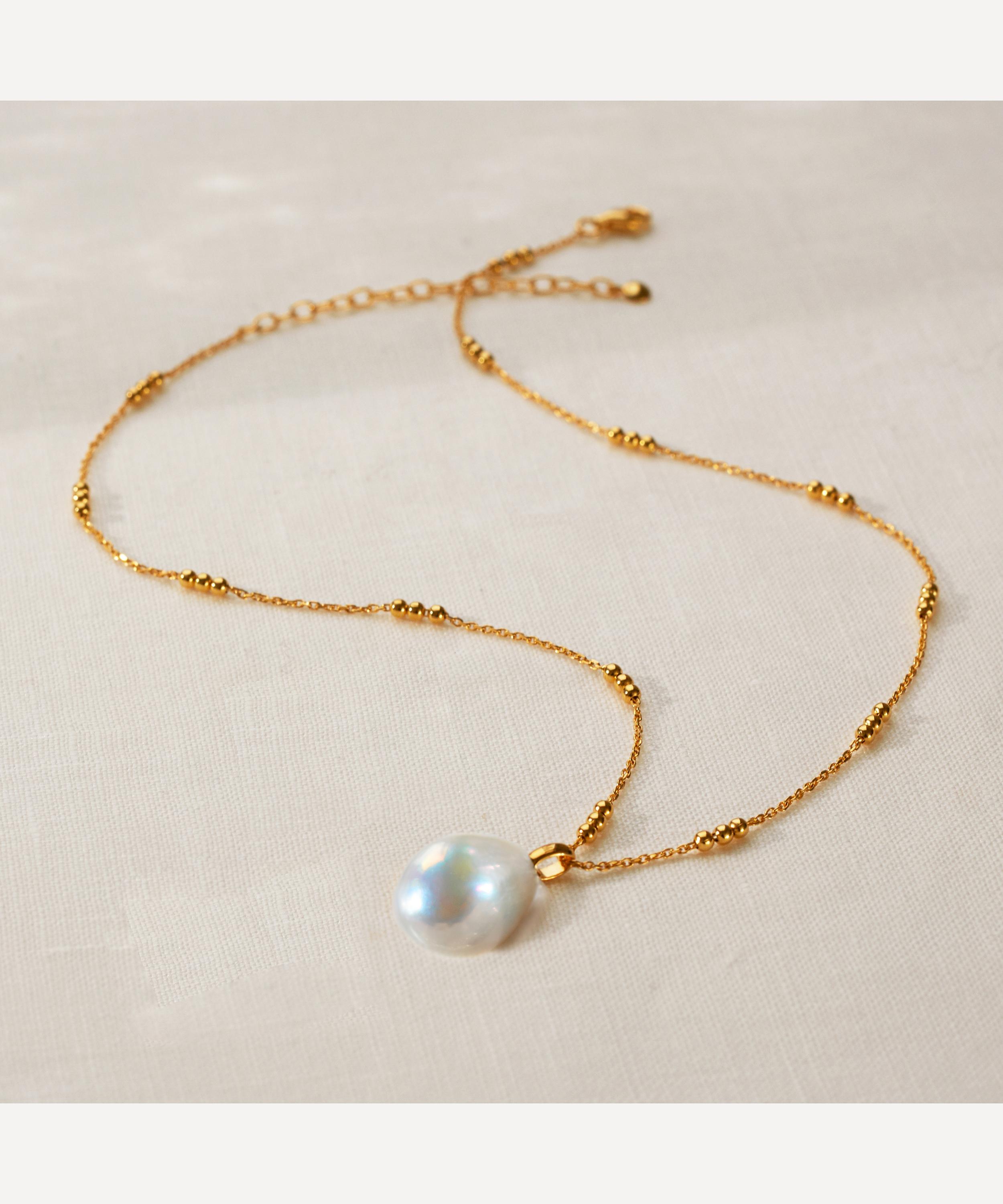 MONICA VINADER MONICA VINADER ROSE GOLD PLATED VERMEIL SILVER 18-20' TRIPLE BEADED CHAIN NECKLACE 000732122