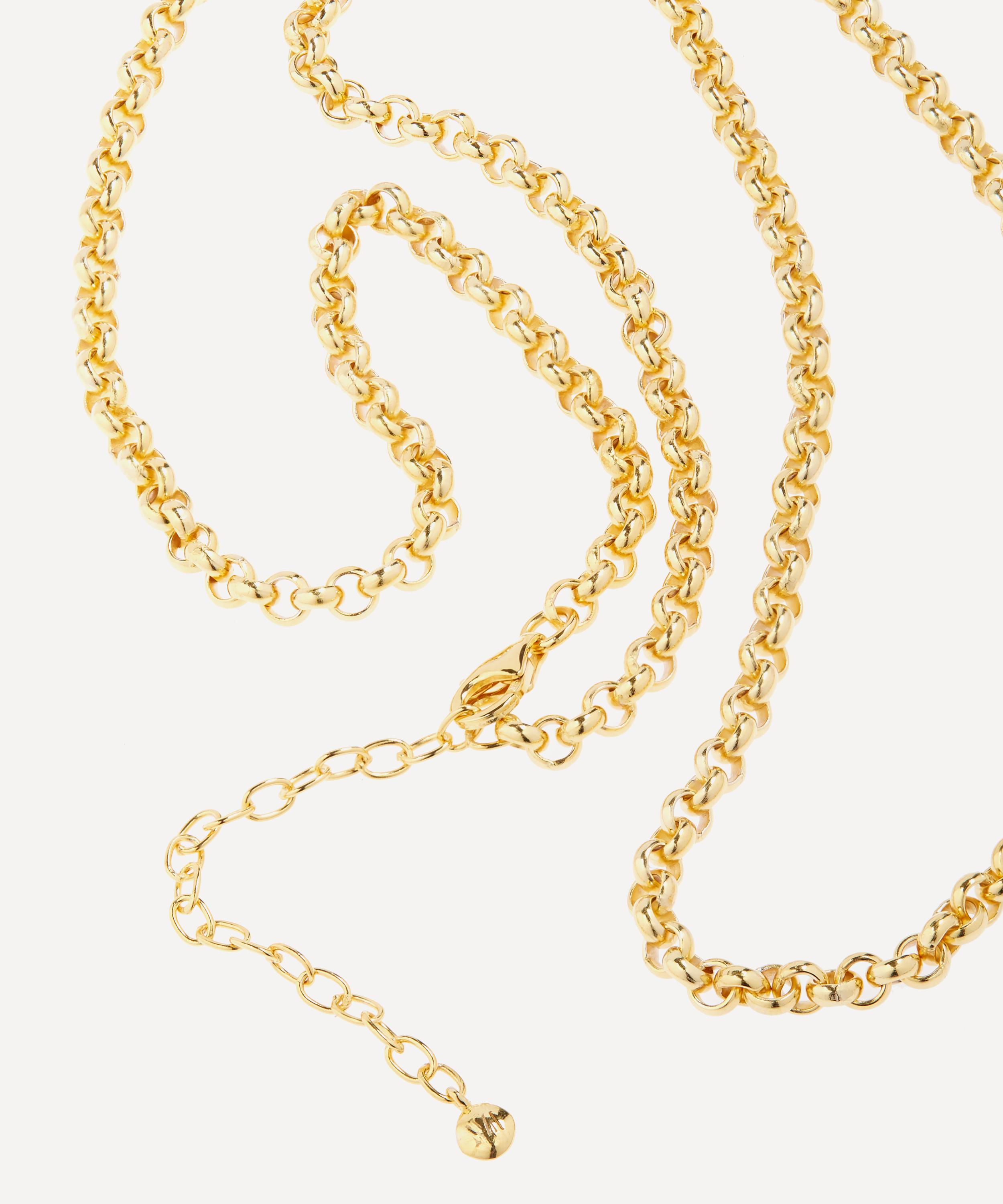 MONICA VINADER MONICA VINADER GOLD PLATED VERMEIL SILVER 20-22' VINTAGE CHAIN NECKLACE 000732134