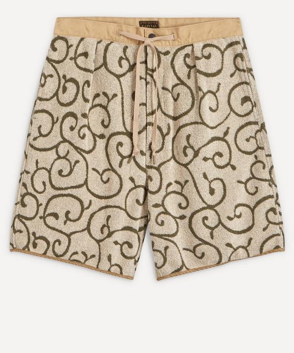 Kapital - Swirl Print Fleece Matching Shorts