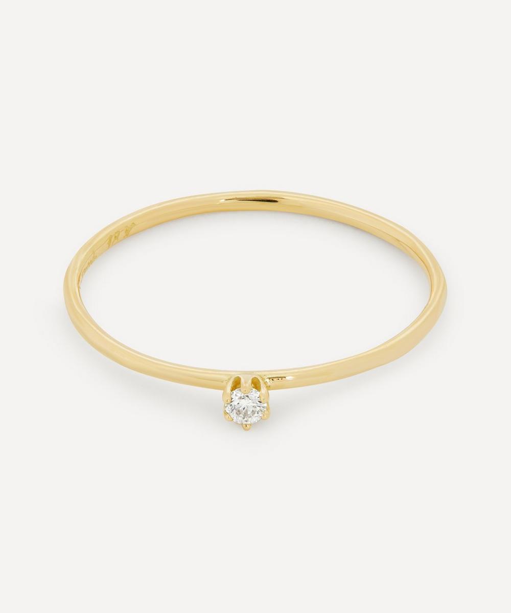 Satomi Kawakita - 18ct Gold Baby White Diamond Ring