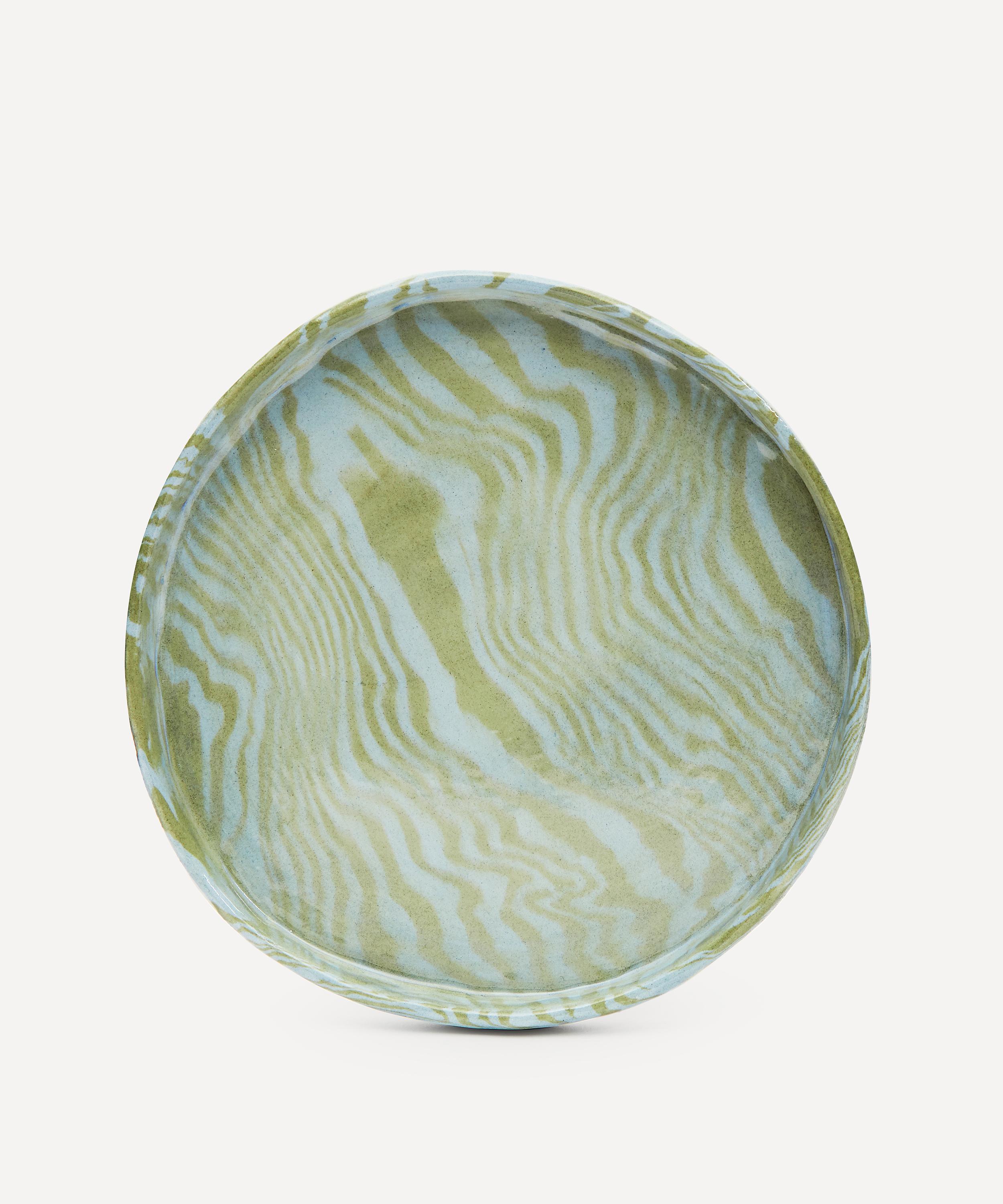 Henry Holland Studio Green And Blue Side Plate In Blue/green