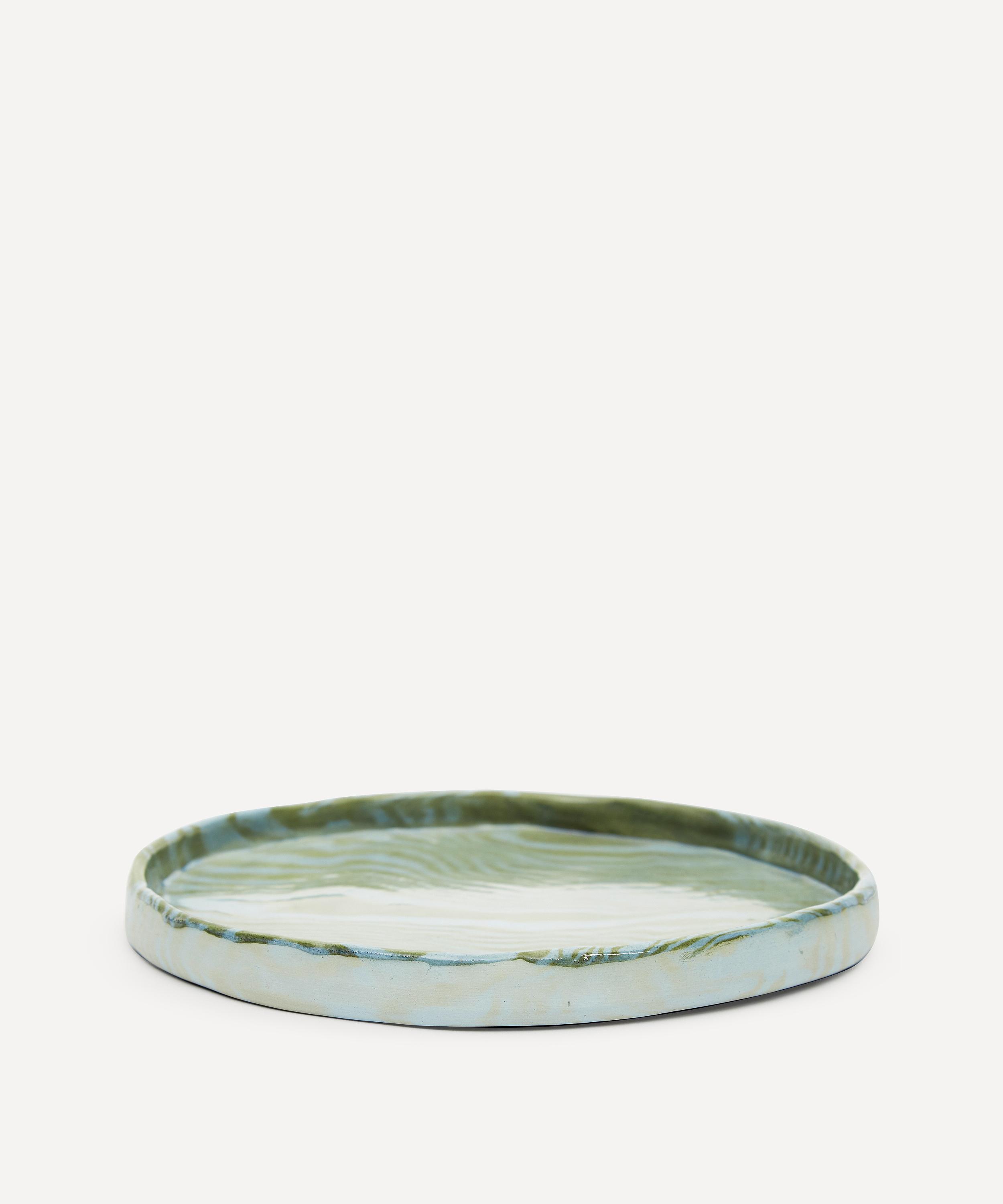 Henry Holland Studio Green And Blue Side Plate In Blue/green