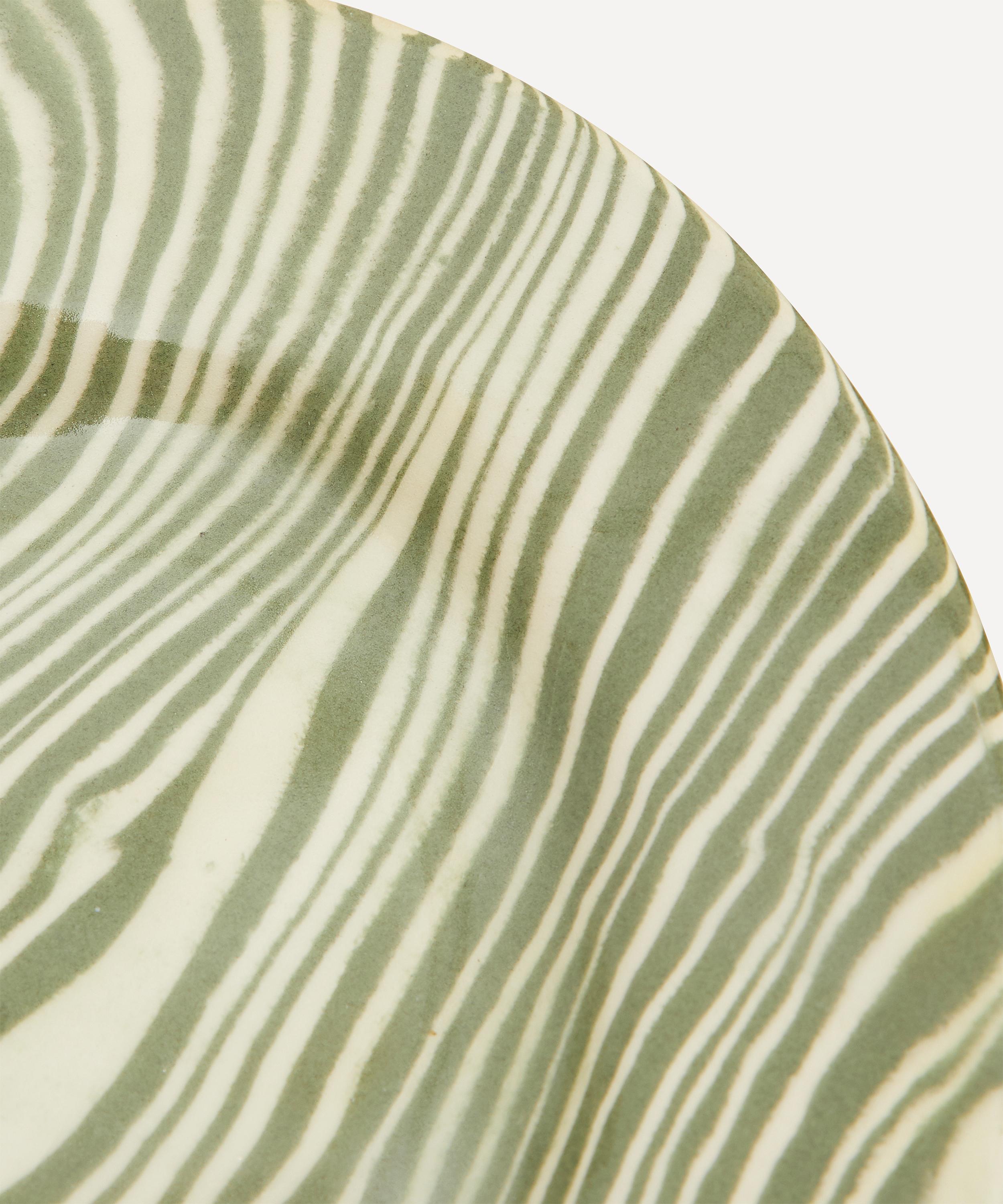 Shop Henry Holland Studio Green And White Serving Platter In Green/ivory