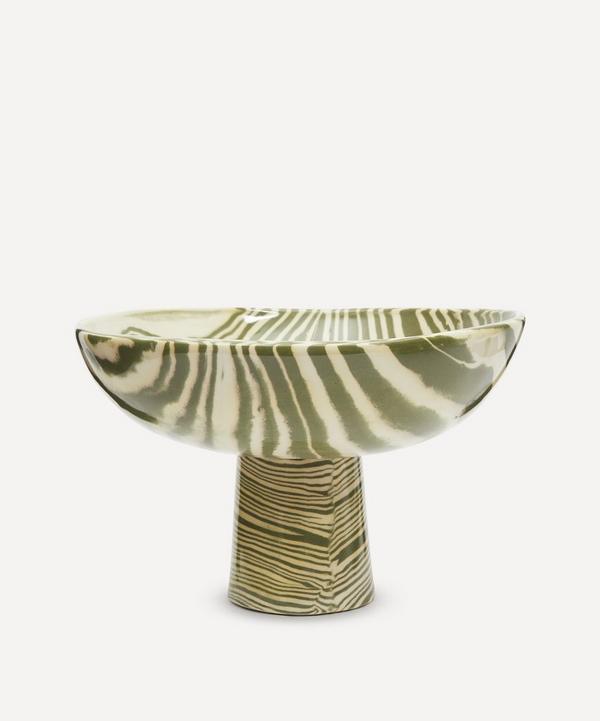 Henry Holland Studio - Green and White Large Chalice Bowl