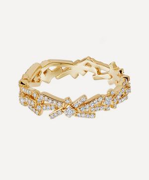 14ct Gold Comet Flare Diamond Eternity Ring