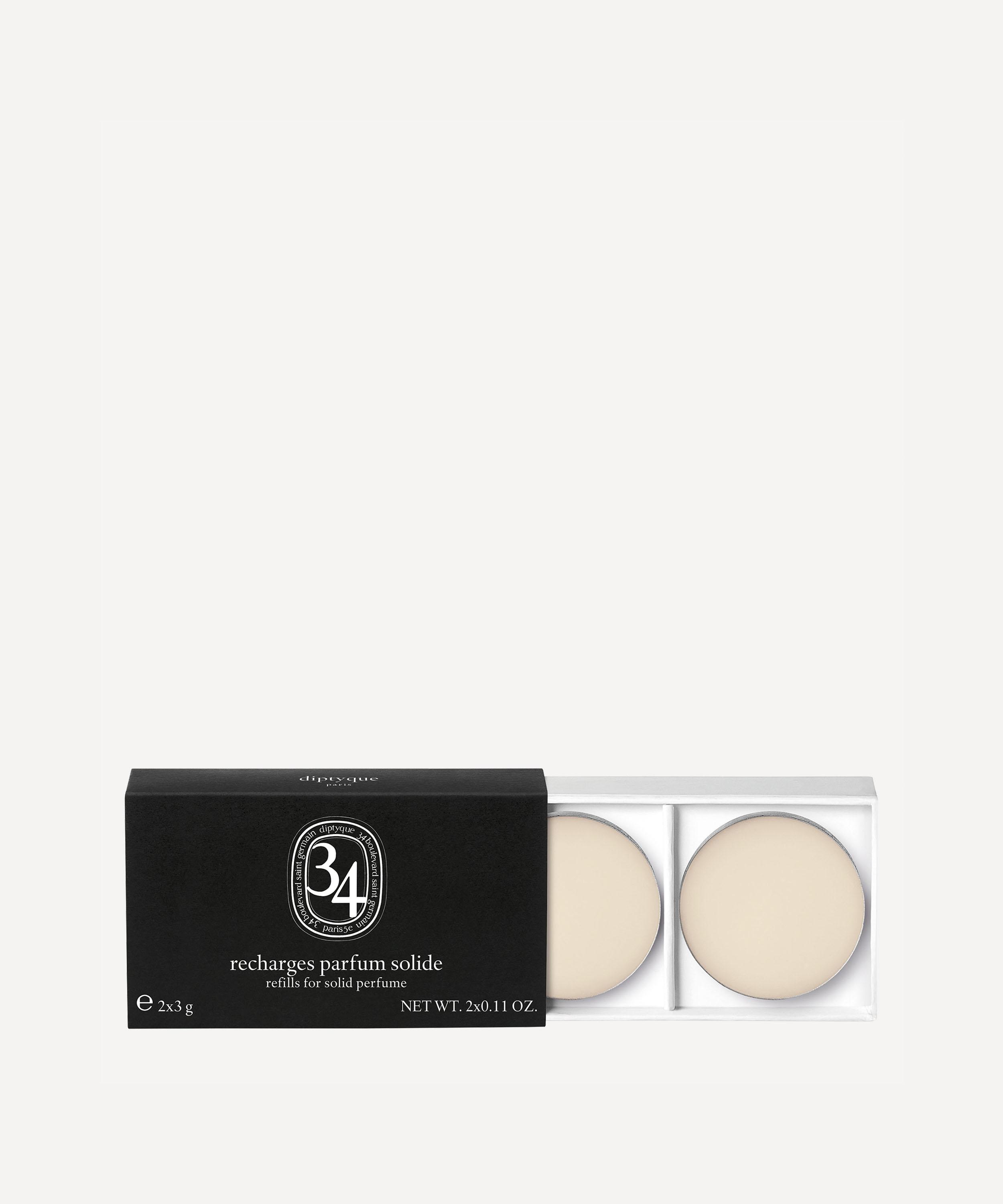 Diptyque Women's 34 Boulevard Saint Germain Solid Perfume Refill 2 x 3g - Luxury Unisex Perfume Christmas Gift / Present