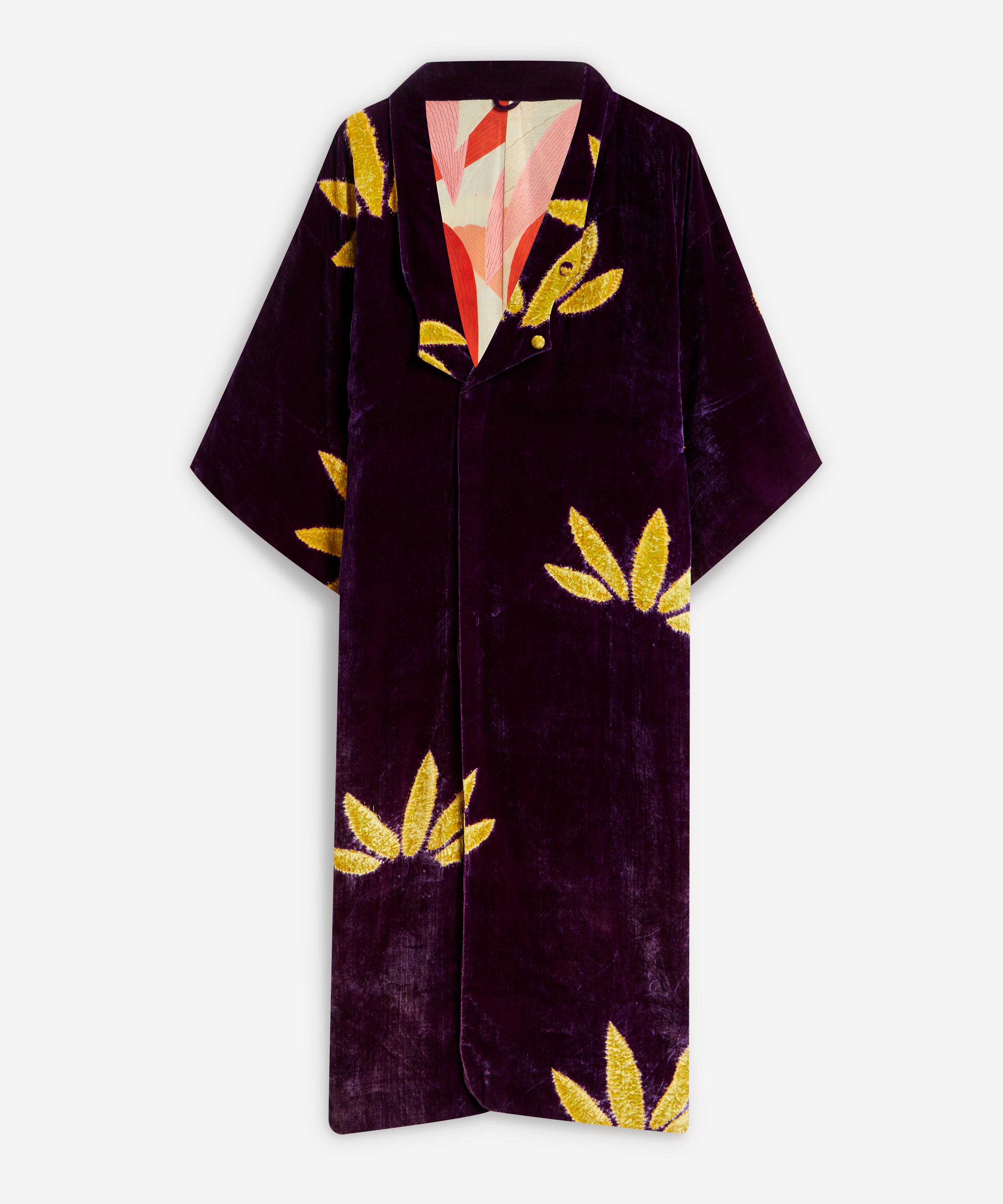 DESIGNER VINTAGE DESIGNER VINTAGE WOMEN'S 20'S COUTURE VELVET COAT 000733116
