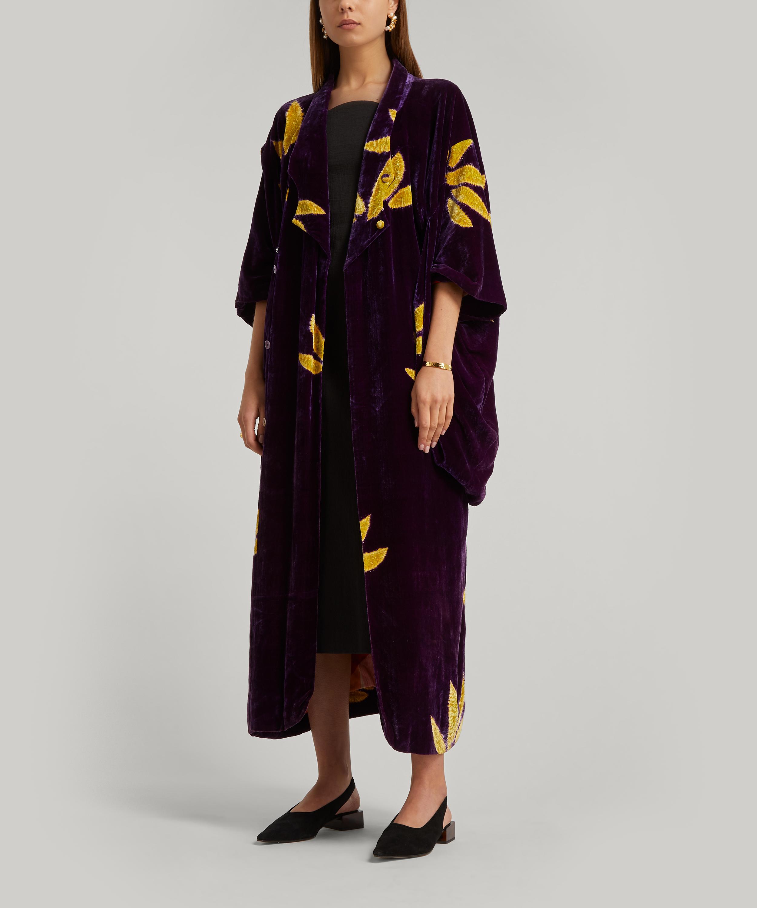DESIGNER VINTAGE DESIGNER VINTAGE WOMEN'S 20'S COUTURE VELVET COAT 000733116