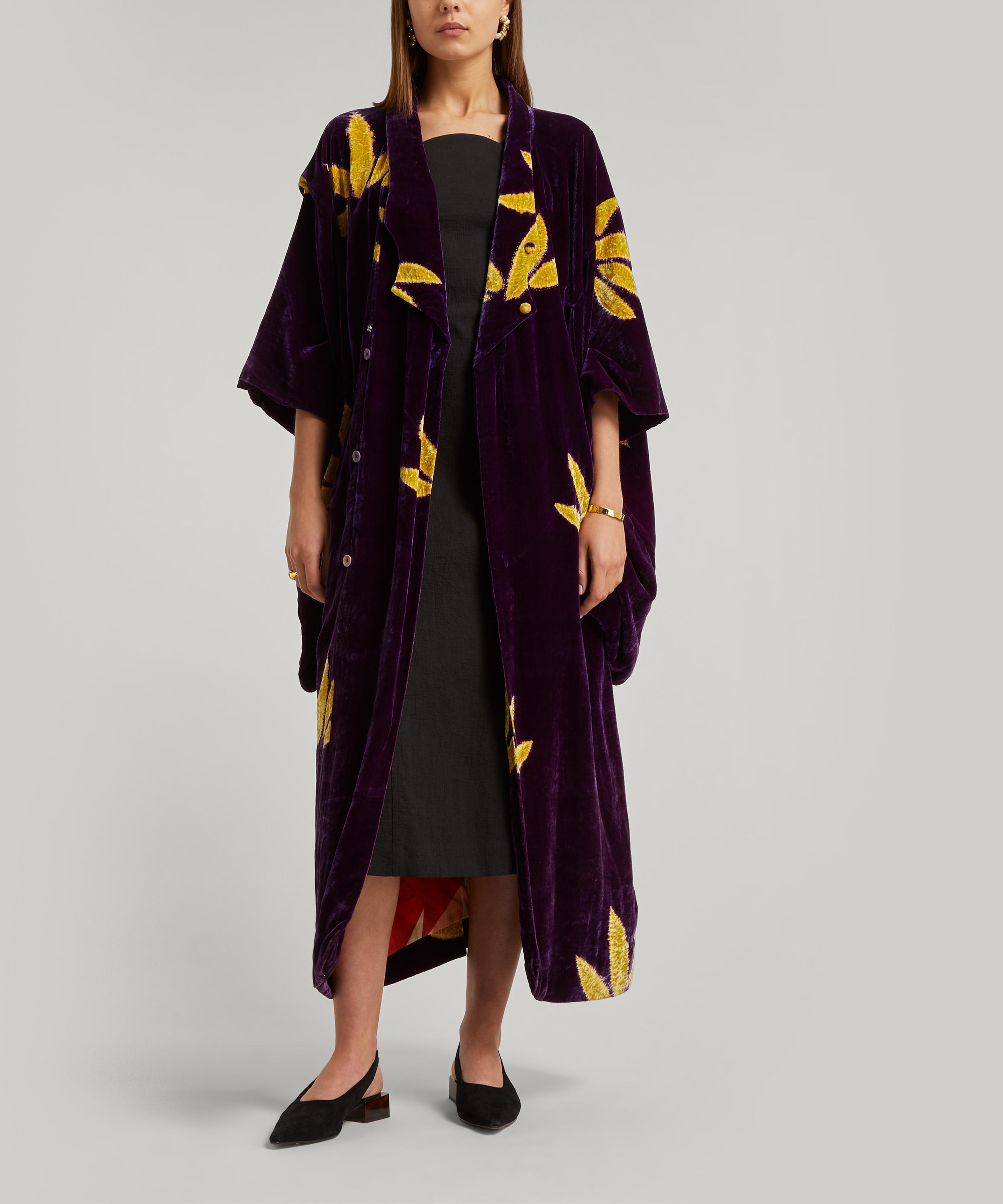 DESIGNER VINTAGE DESIGNER VINTAGE WOMEN'S 20'S COUTURE VELVET COAT 000733116