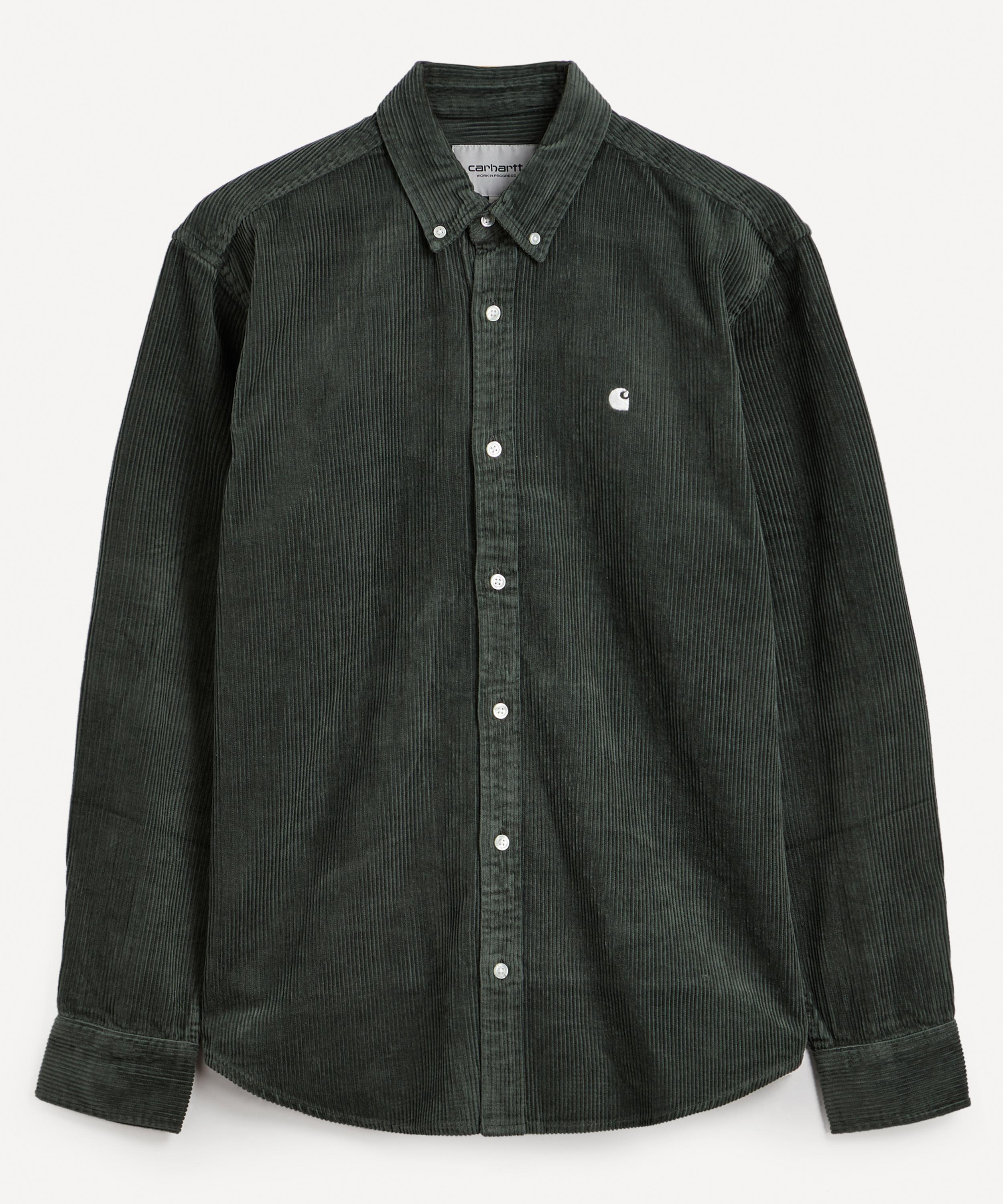 Carhartt Madison Corduroy Button-down Shirt In Wax