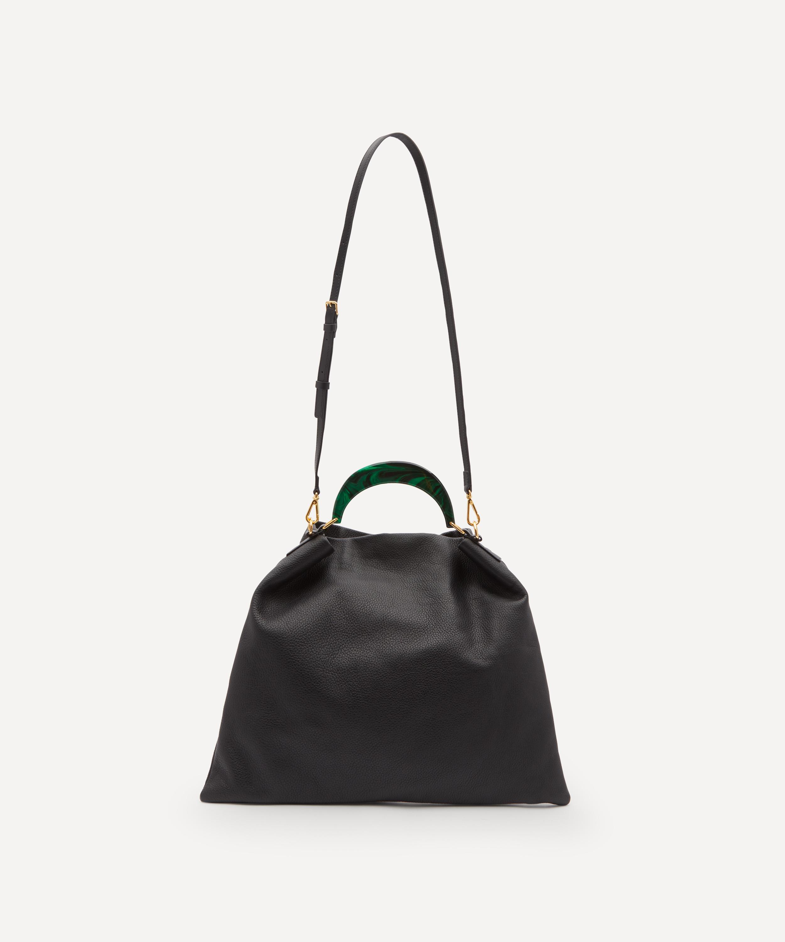 MARNI HOBO LEATHER HANDBAG 000733604