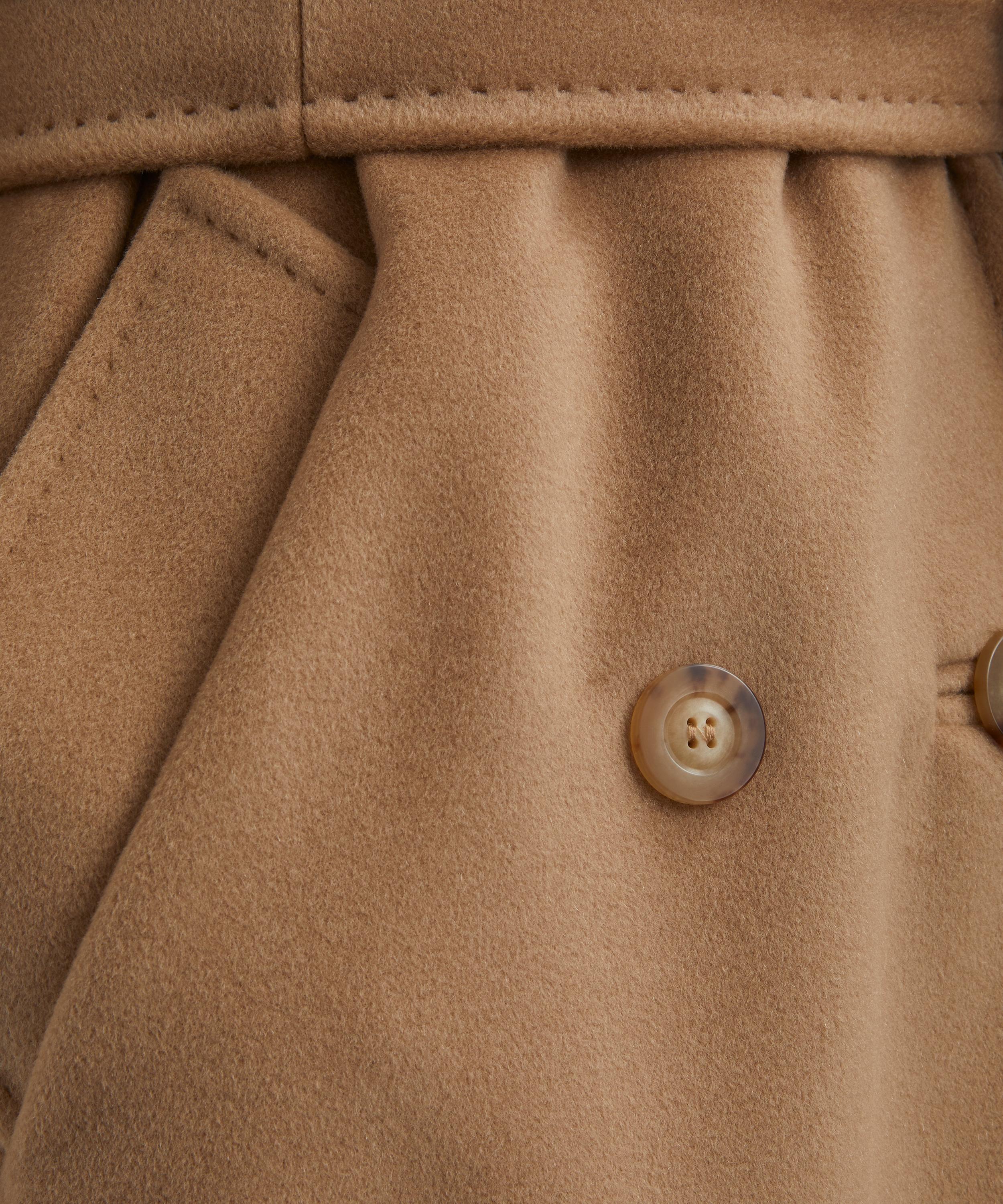 Max Mara Brown Double-breasted Coat In Camel