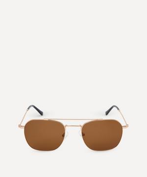 Yuley Double-Bridge Metal Sunglasses
