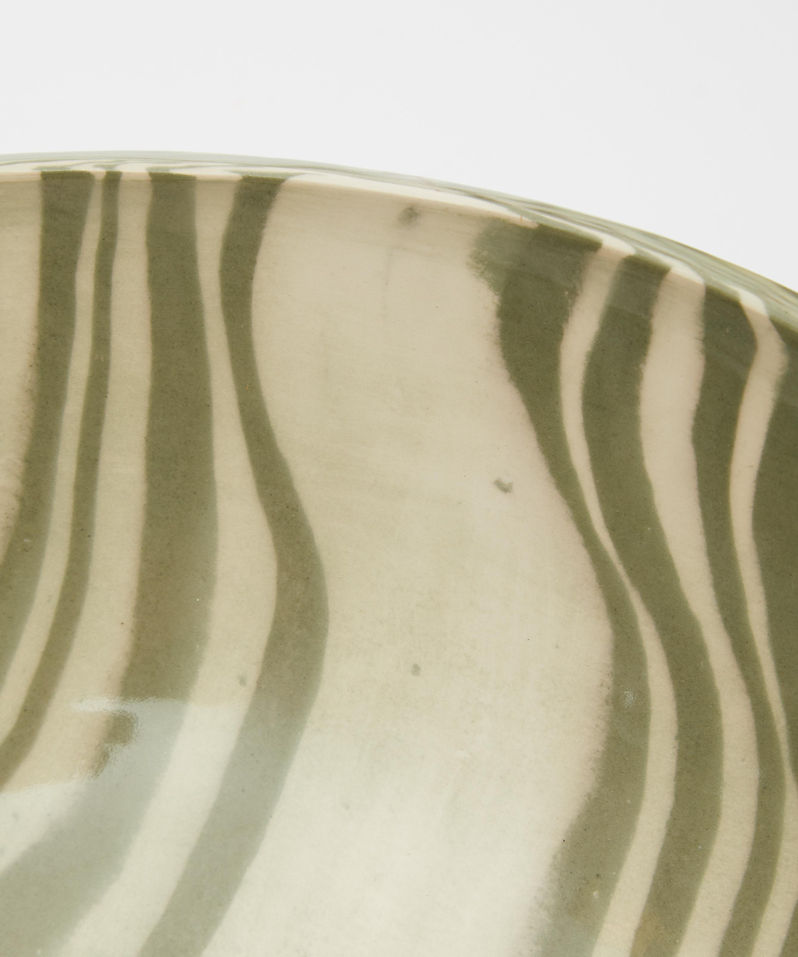HENRY HOLLAND STUDIO HENRY HOLLAND STUDIO GREEN AND WHITE LARGE SALAD BOWL 000734492