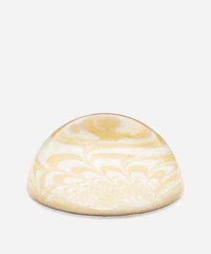 Tobacco Shell Marbled Paperweight Small