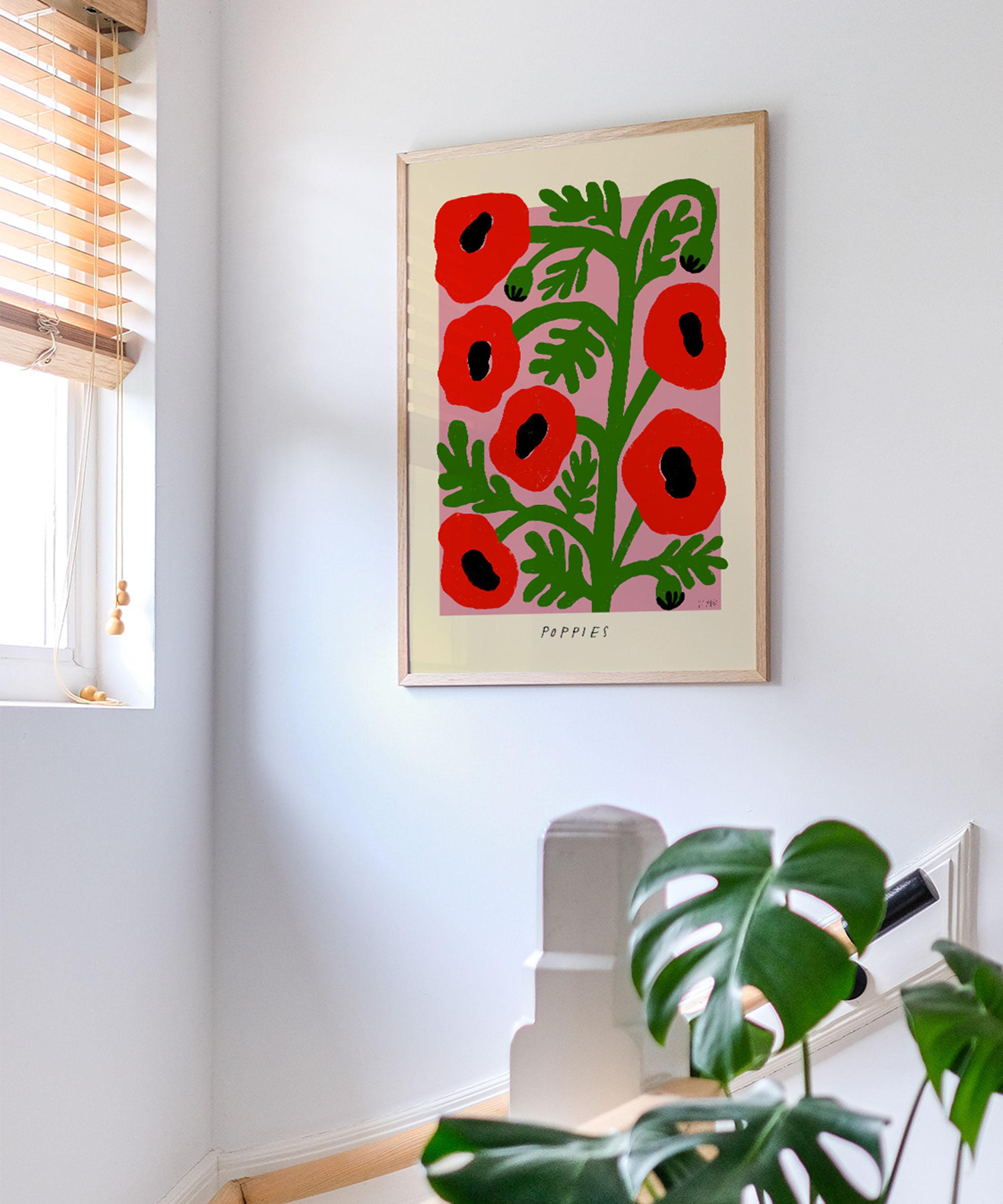 Pstr Studio Unframed Poppies Print In Assorted