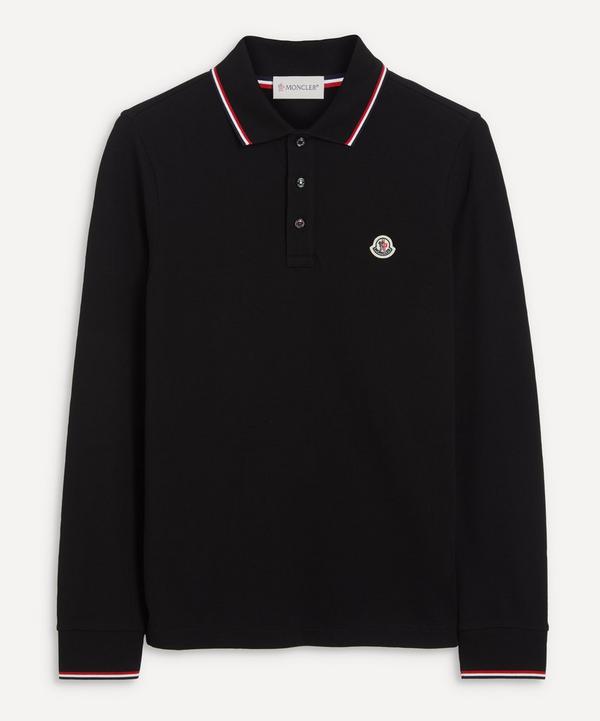 Moncler - Long-Sleeved Tipped Polo Shirt