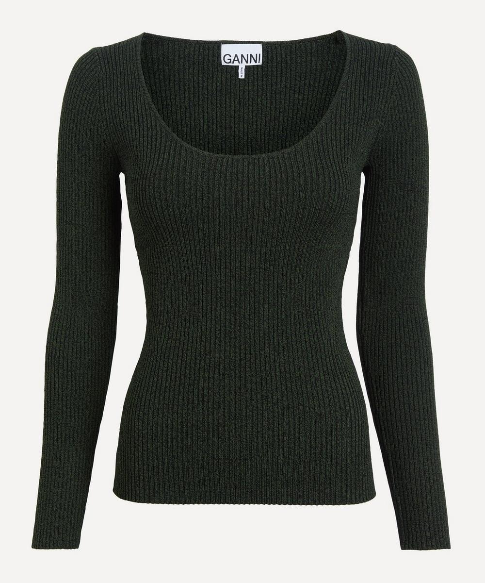 Ganni - Fitted Knit Pullover image number 0
