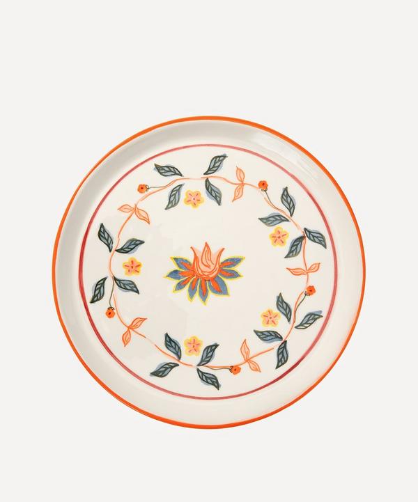 Anna + Nina - Floral Border Ceramic Plate