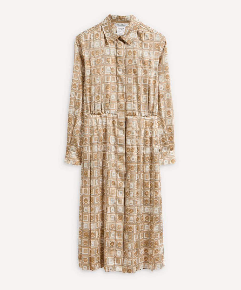 MaxMara - Printed Twill Dress image number 0
