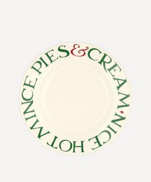 Christmas Toast & Marmalade Mince Pies 8.5-Inch Plate