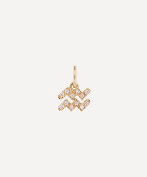 18ct Gold Aquarius Diamond Celestial Pendant
