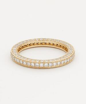 9ct Gold Triple Diamond Eternity Ring