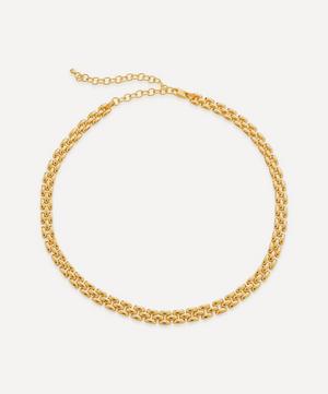 x Doina 18ct Gold Plated Vermeil Silver Heirloom Chain Necklace