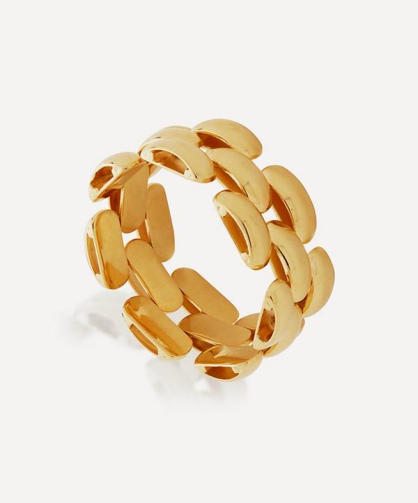 Monica Vinader - x Doina 18ct Gold Plated Vermeil Silver Chain Ring