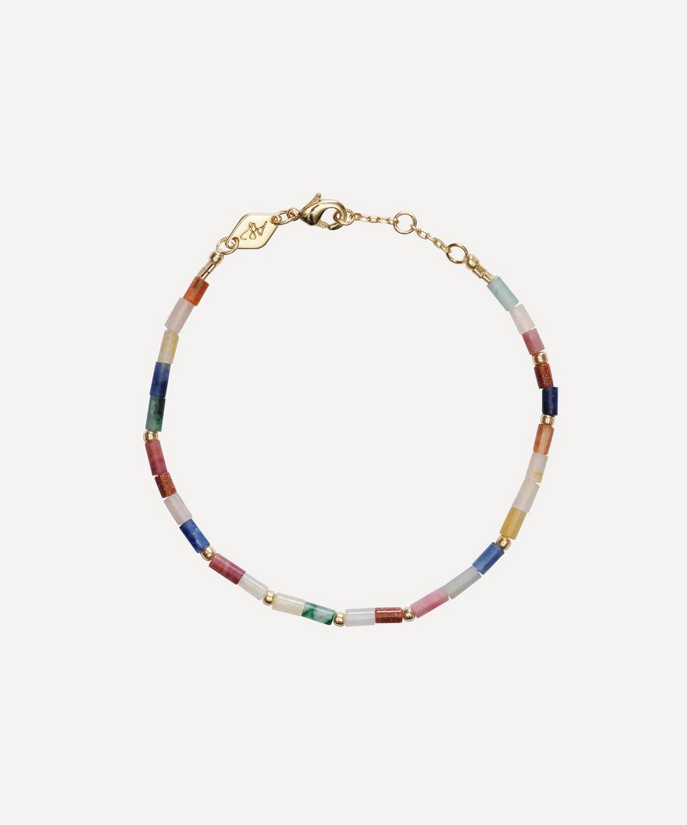 Anni Lu Gold-plated Oceano Multi-stone Beaded Bracelet