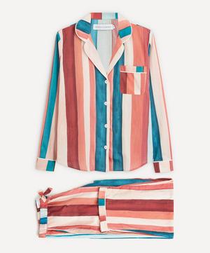 The Stripe-Print Long Pyjama Set