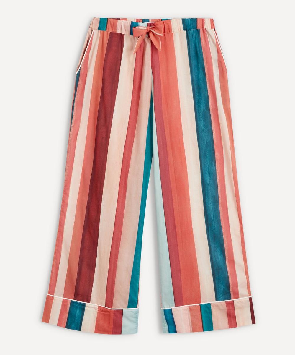 Desmond & Dempsey - Stripe Print Pyjama Trousers