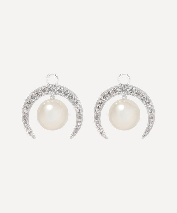 Annoushka - 18ct White Gold Diamond and Pearl Earring Drops