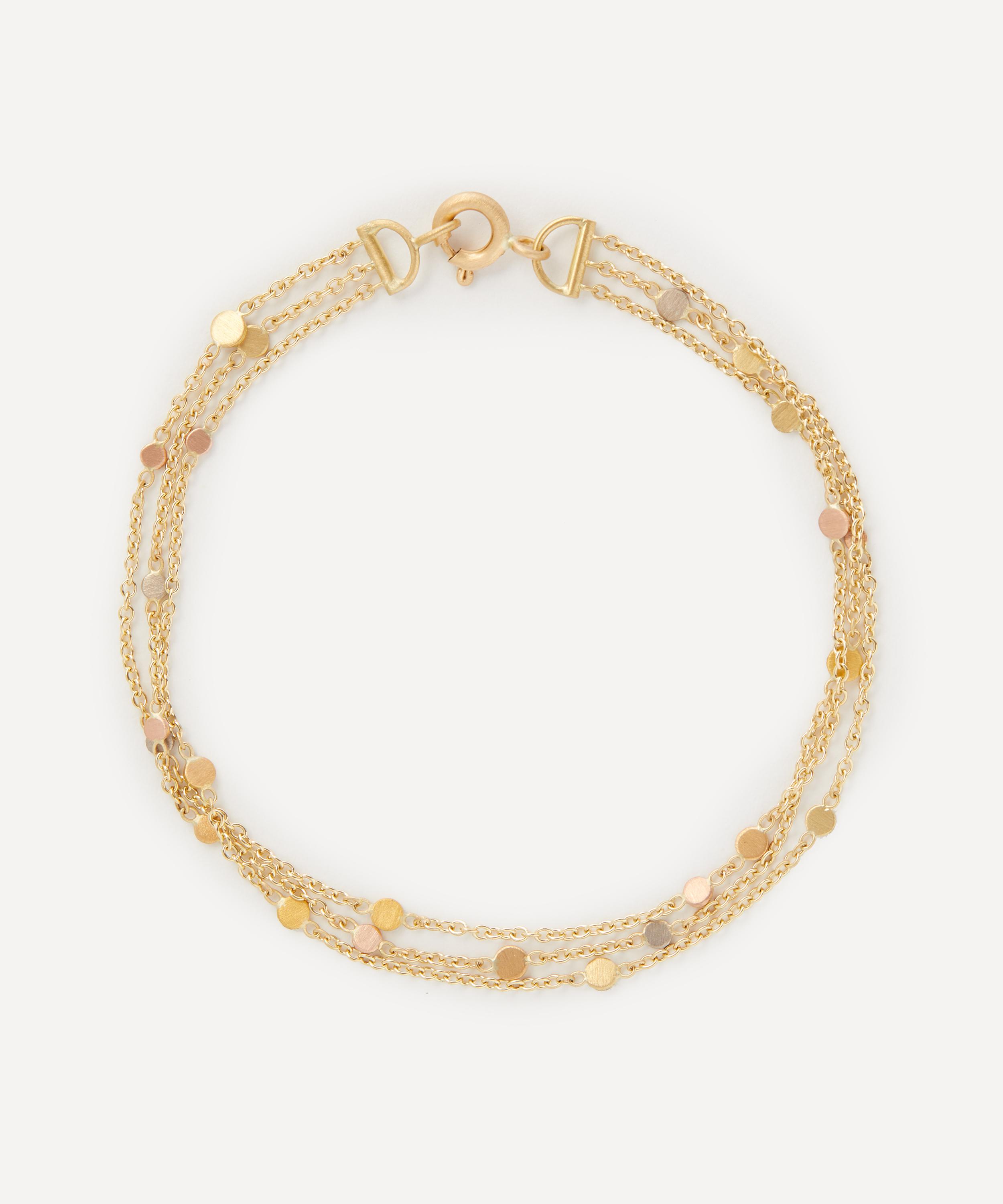 SIA TAYLOR SIA TAYLOR 18CT-24CT RAINBOW GOLD FALLING DUST BRACELET 