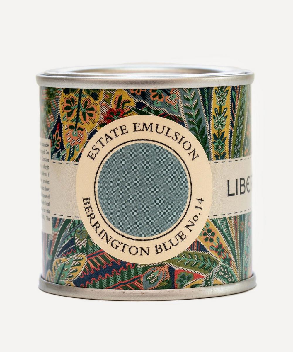 Farrow & Ball - Curated by Liberty Berrington Blue No.14 Estate Emulsion Sample Paint Pot 100ml image number 0