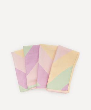 Sorbet Stripe Cotton-Linen Napkins Set of Four
