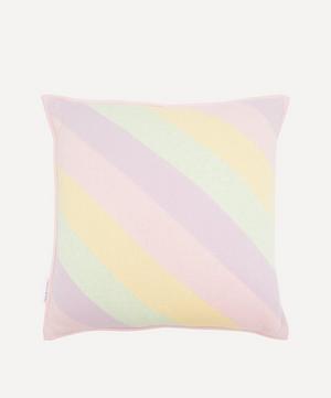 Sorbet Stripe Knitted Cushion
