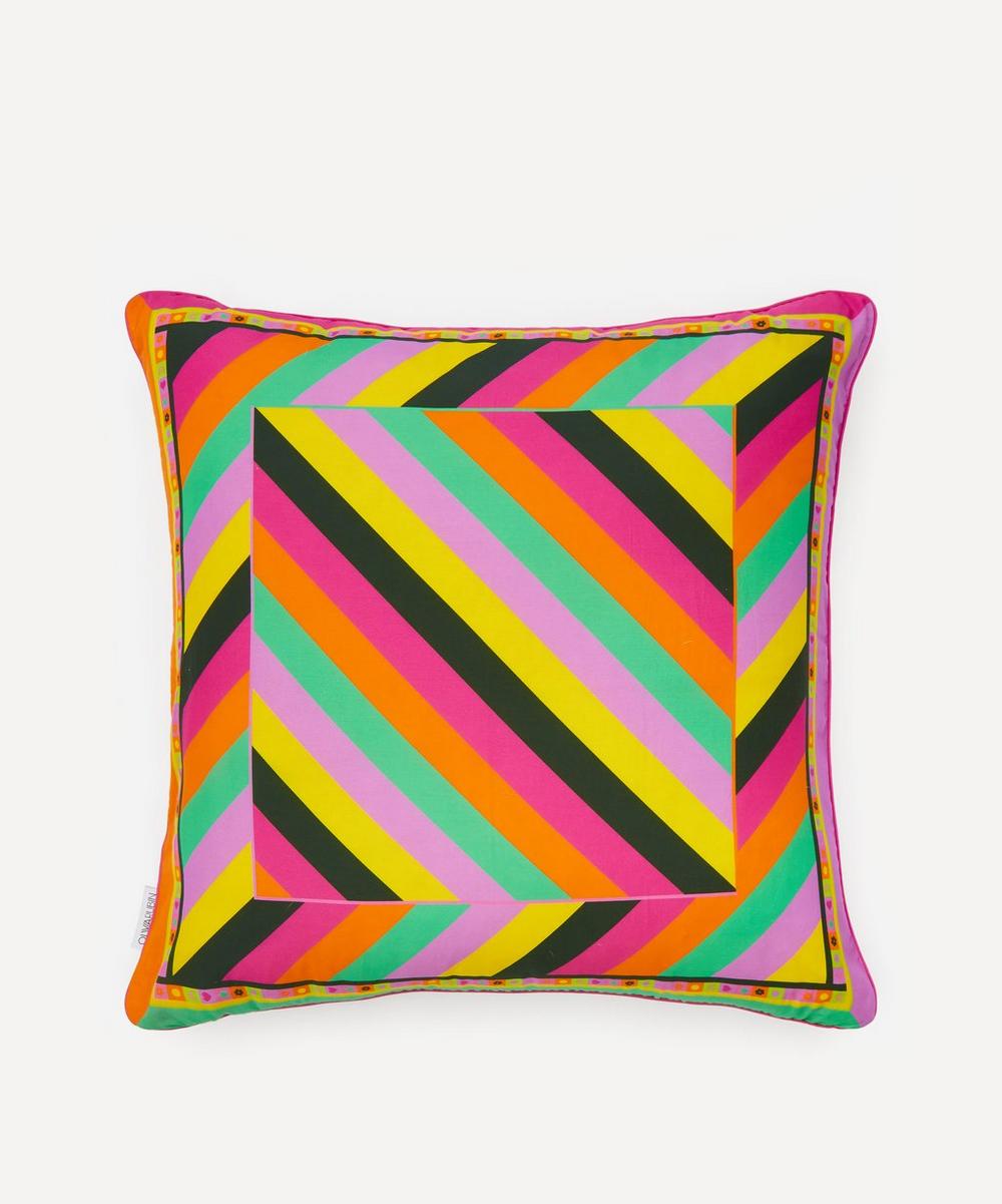 Olivia Rubin - Rainbow Placement Silk-Cotton Cushion