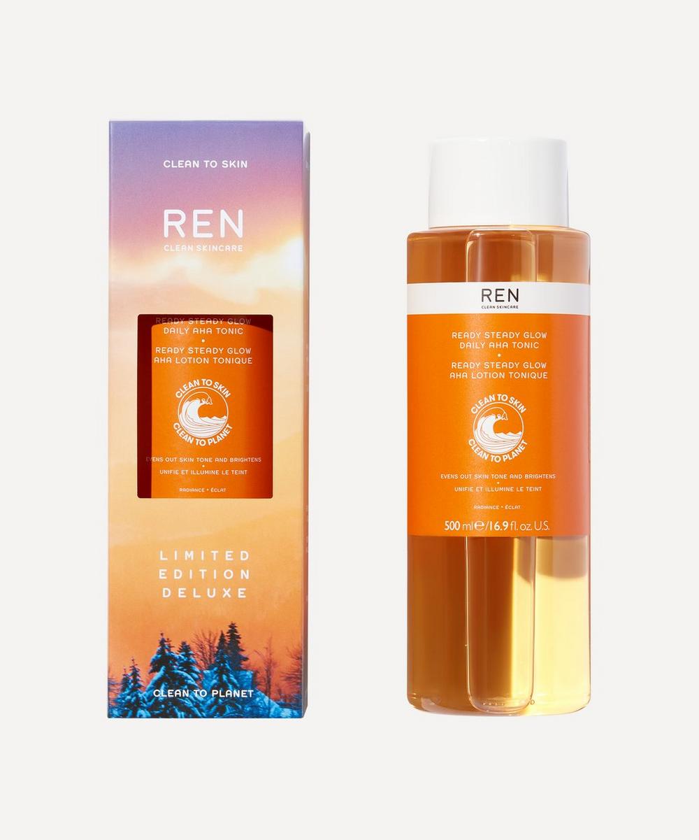 REN Clean Skincare - Limited Edition Deluxe Ready Steady Glow Daily AHA Tonic 500ml image number 0