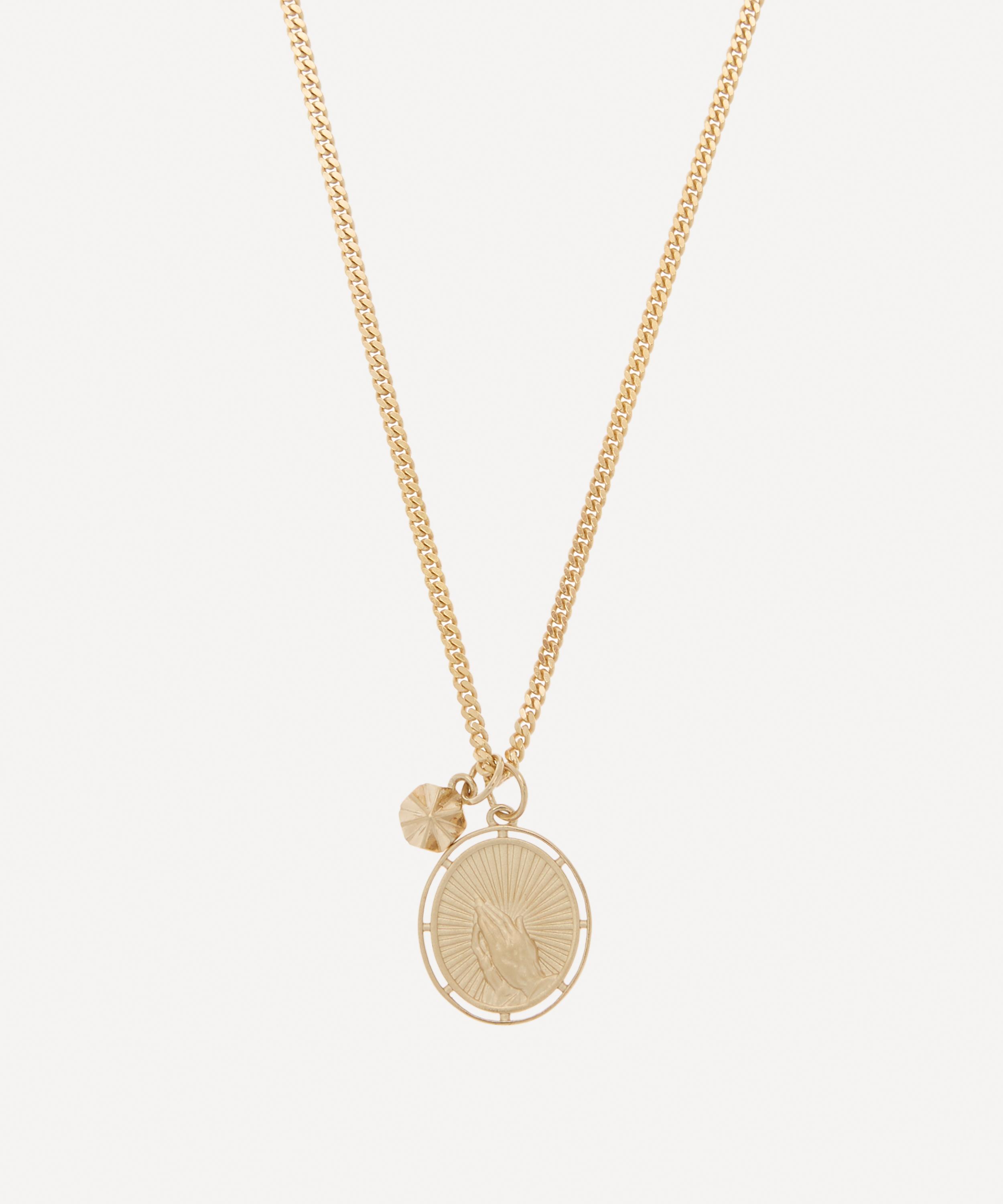 Miansai 14ct Gold Plated Vermeil Silver Divini Pendant Necklace