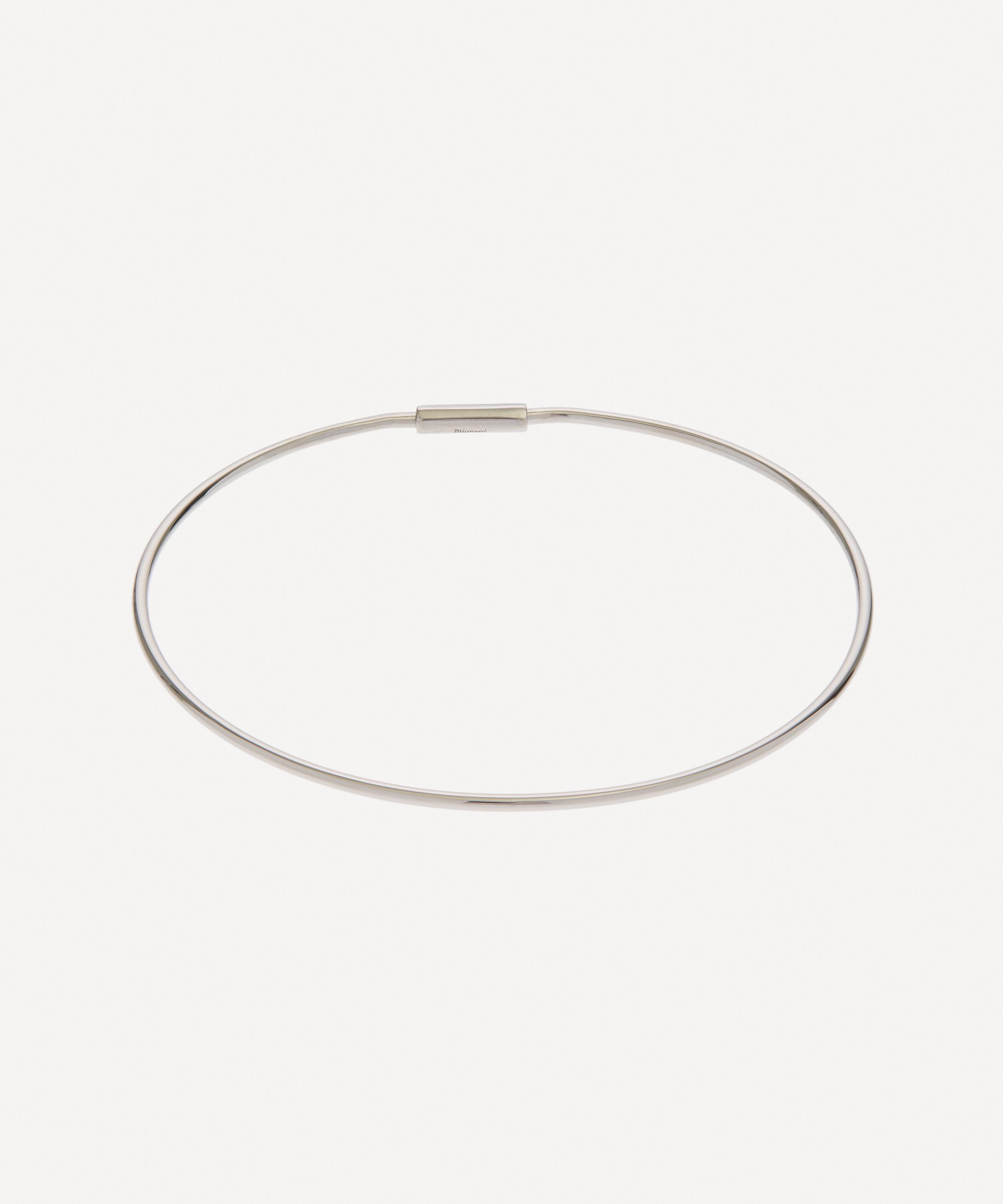 Shop Miansai Platinum-plated Sterling Silver Copper Cuff Bracelet